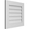 Ekena Millwork Vertical Surface Mount PVC Gable Vent: Non-Functional, w/ 3-1/2"W x 1"P Standard Frame, 24"W x 22"H GVPVE24X2201SN - alternate 5